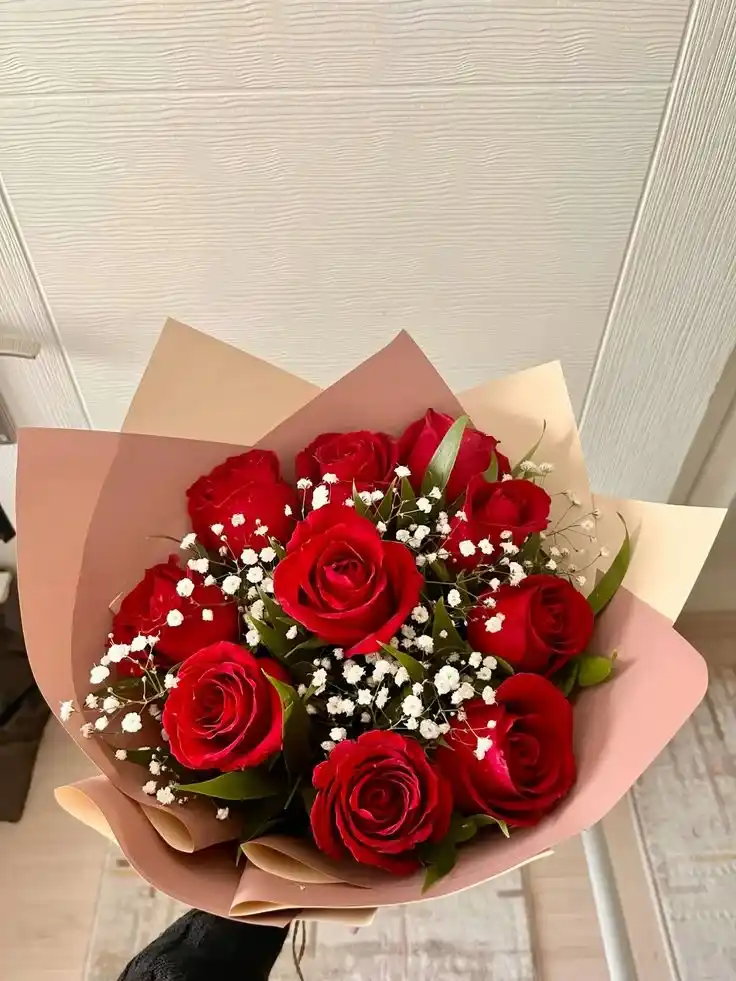 Red Roses plus Gypso